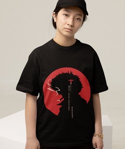 Bebop T-Shirt: Spike Silhouette Anime Tee for Manga & Anime Fans