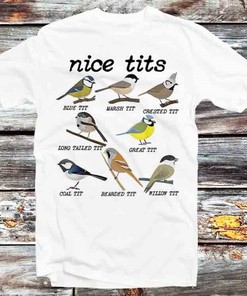 Bird Watcher's Nice Tits Tee for Anime Fans