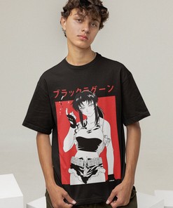 Black Lagoon Waifu Graphic Tee - Unisex Anime Tshirt, Manga Shirt