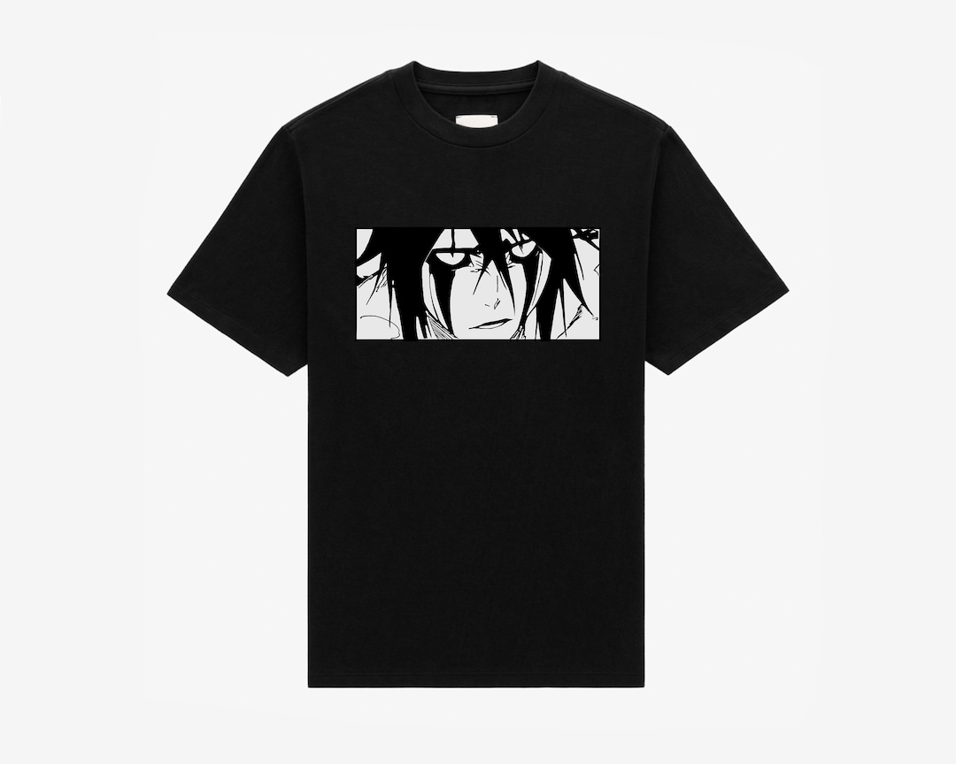 Bleach Minimalist Tee - Black and White Anime Shirt with High Quality Graphic Design