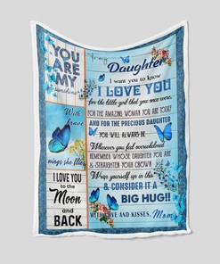 Blue Butterfly Quilt Blanket For Girls - Perfect for Bedroom Decor