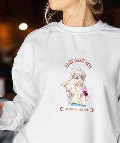 Boba Milk Tea Fashion Sweatshirt: Unisex Clothing Streetwear Anime with Cute Boba Sweatshirt & Perfect Gift For Anime Lovers