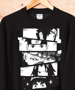 Bold Japanese Anime Sweatshirt with Vibrant Manga Graphic Pullover - Anime Fan Gift