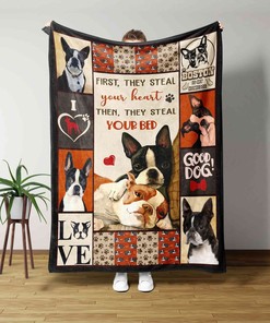 Boston Terrier Lover Quilt Blanket - Perfect for Picnic