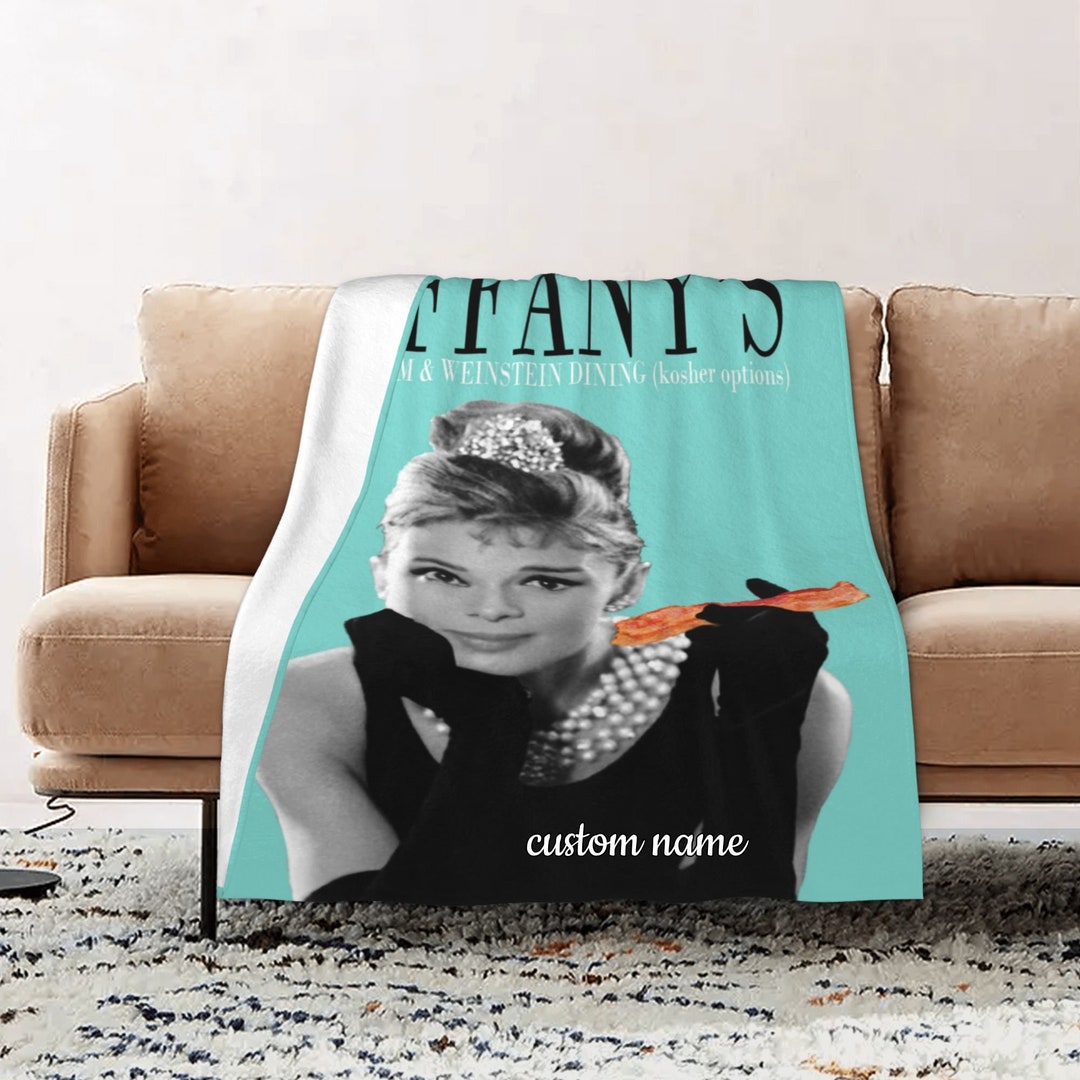 Breakfast At Tiffany's Quilt Blanket: Personalized Gift for Bedroom Decor and Sofa Blanket