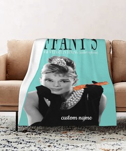 Breakfast At Tiffany's Quilt Blanket: Personalized Gift for Bedroom Decor and Sofa Blanket