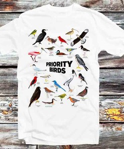 British Priority Birds Vintage Retro Cool Gift T-Shirt - Perfect for Bird Lovers