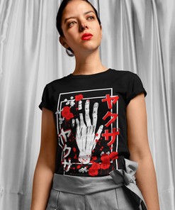 Broken Promise Japanese Tee - Soft Grunge Kanji T-shirt with Aesthetic Tumblr Clothing