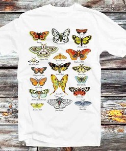 Butterfly Name List Planet Earth Unisex Anime T-Shirt - Nature Lover and Environmentalist Gift