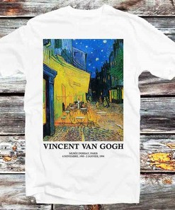 Cafe Terrace At Night Van Gogh Tee - Poster Design Best Gift For Anime Fans