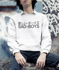 Canti Manga Unisex Graphic Tee - Sad Boys Anime Shirt