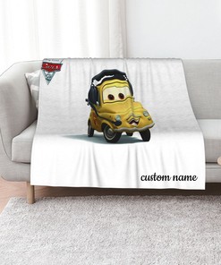 Cars Custom Name Quilt Blanket Bedding Set for Home Decoration