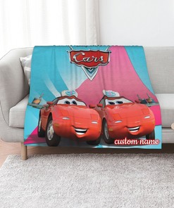 Cars Quilt Blanket Set with Personalized Name - Ideal for Home Decoration & Picnics