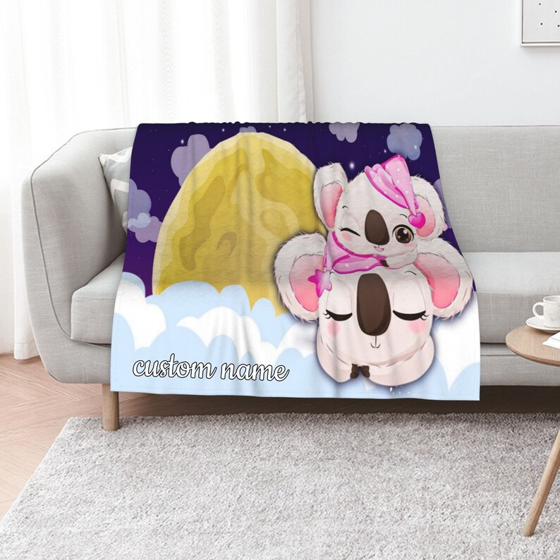 Cartoon Koala Quilt Blanket Bedding Set for Home Decoration and Picnic - Suitable for Bedroom Decor - Image 2