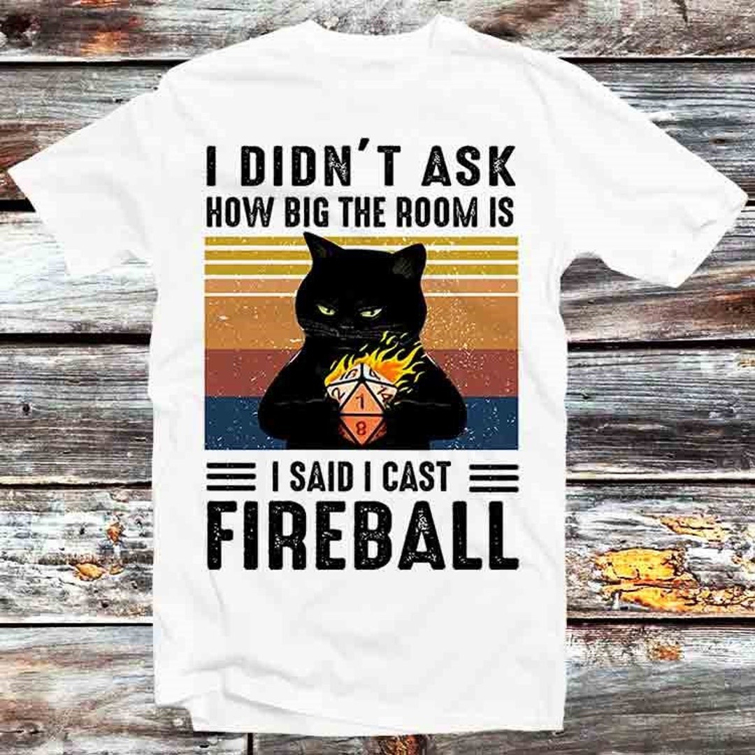 Cast Fireball Funny D20 RPG Gamer Tee for Gaming and Anime Fans - Unisex Anime Top Tee