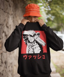 Casual Anime Sweatshirt - Unisex Otaku Sweatshirt, Manga Lover Sweater, Cute Graphic Tee