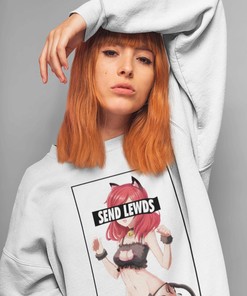 Cat Girl Anime Unisex Crewneck - Sweatshirt for Fans of Manga