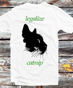Cat Weed T-Shirt - Legalize Catnip Madness Vintage Tee for Cat Lovers and Fans of Anime