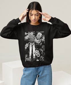 Chaos Metal Poster Anime Sweatshirt - Anime Sweatshirt with Shin Metal Poster Design, Anime Lover Sweater