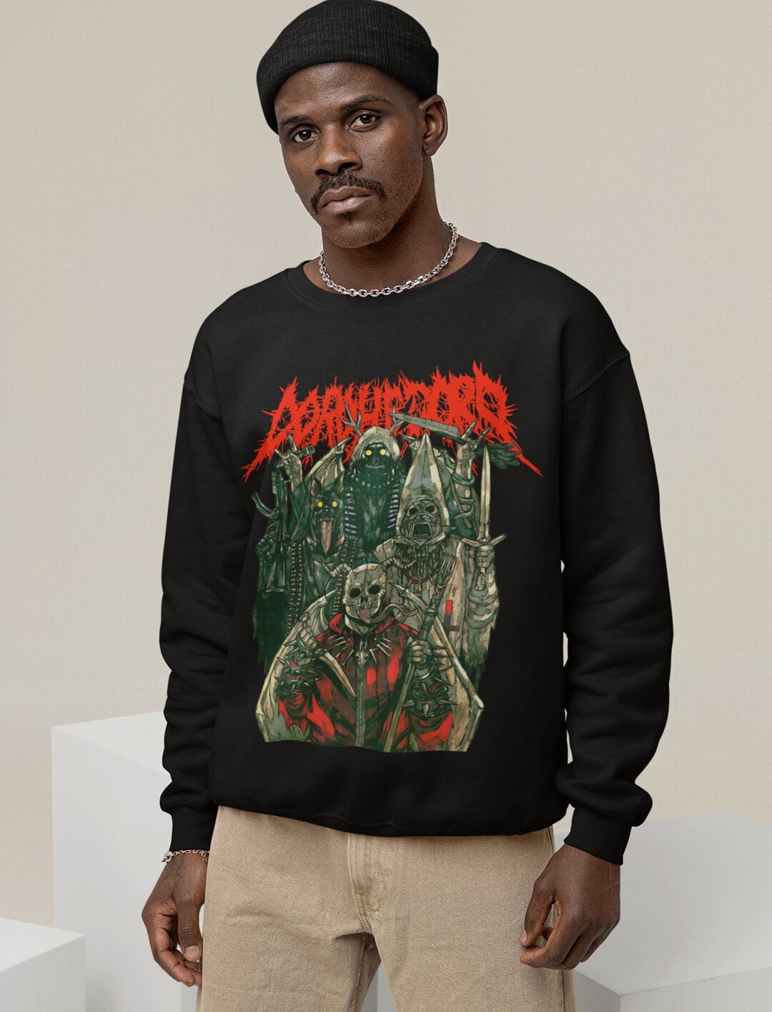 Chaos Metal Poster Sweatshirt: Vintage Unisex Anime Shirt - Gift for Fans