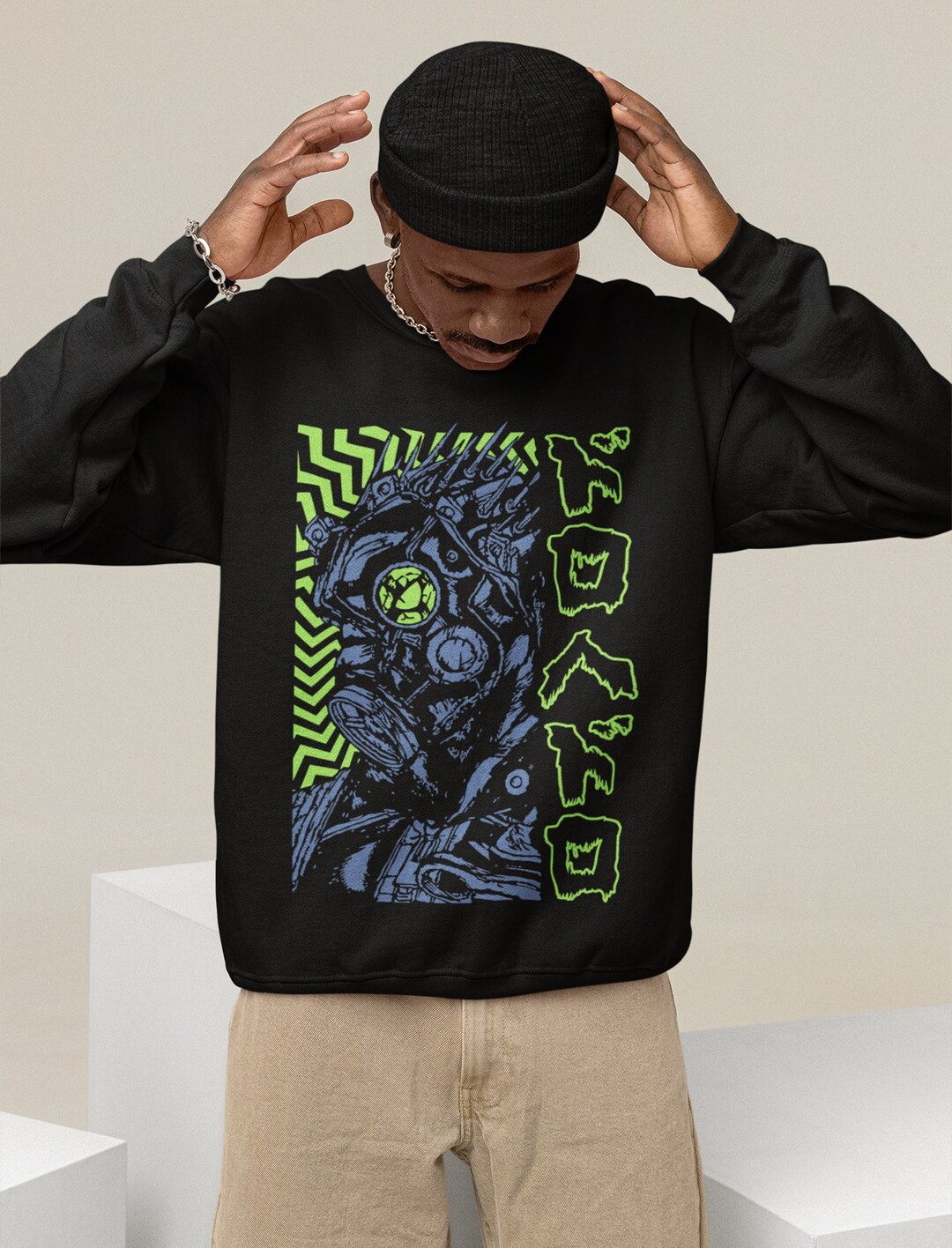 Chaos Metal Unisex Vintage Sweatshirt - Shin Metal Anime Shirt for Fans and Enthusiasts