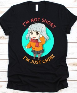 Chibi Anime Lover T-Shirt - Cute Chibiru Design as a Great Gift for Manga Fans and Mangaka, Unique Graphics Included