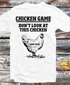 Chicken Wasted Game Over T-Shirt, Vintage Style Anime Lovers Gift - Unisex Cartoon Tee