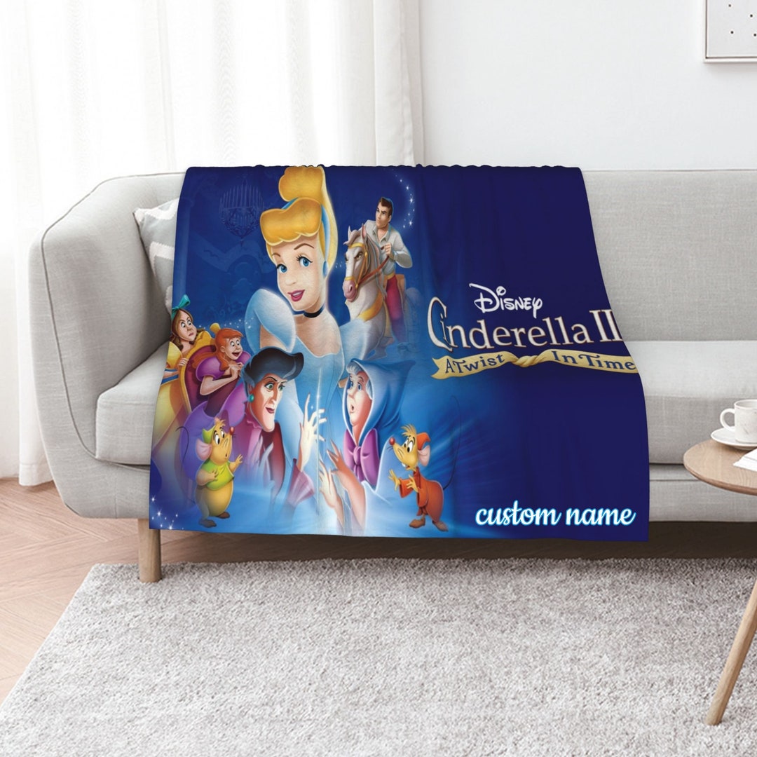Cinderella III A Twist In Time Personalized Quilted Blanket- Perfect for Home Decoration and Sofa