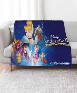 Cinderella III A Twist In Time Personalized Quilted Blanket- Perfect for Home Decoration and Sofa