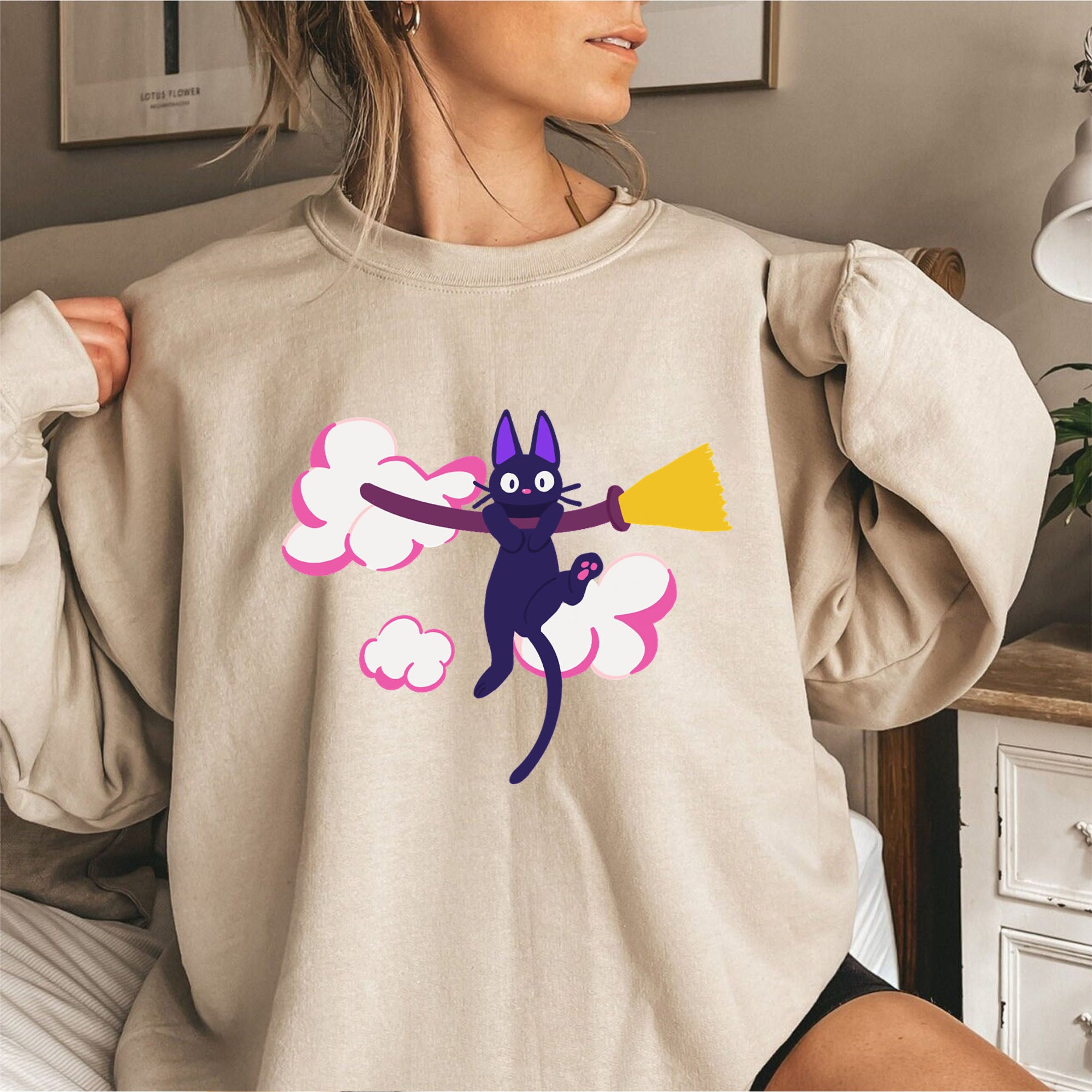 Classic Anime Tee, Ghibli Sweatshirt, and Princess Mononoke Minimalistic Hoodie - Image 2