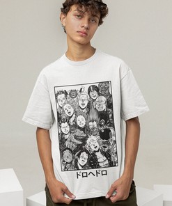 Classic Chaos Metal Poster Tee: Unisex Anime Shirt for Fans - Gift for Gothic Lovers