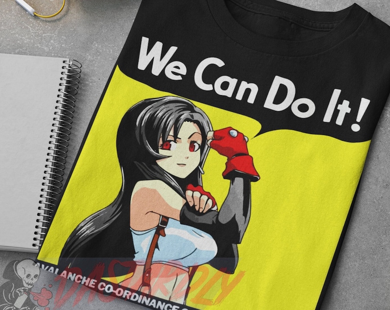Classic Gaming RPG Hoodie - We Can Do It Tifa Unisex Shirt - Anime Fans Gift - Image 2