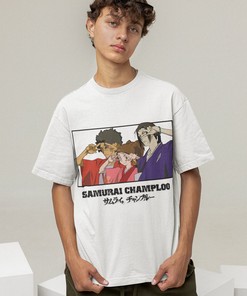 Classic Mugen Jin Fuu Kasumi Sword Graveyard Tee - Samurai Champloo Unisex Shirt, Anime Clothing