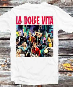 Classic Retro Film La Dolce Vita T-Shirt - Vintage Retro Cool Gift for Movie Enthusiasts