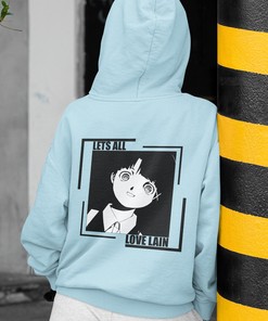 Classic Vintage Style Serial Experiments Lain Hoodie - Aesthetically Pleasing Sweatshirt for Japanese Anime Fans