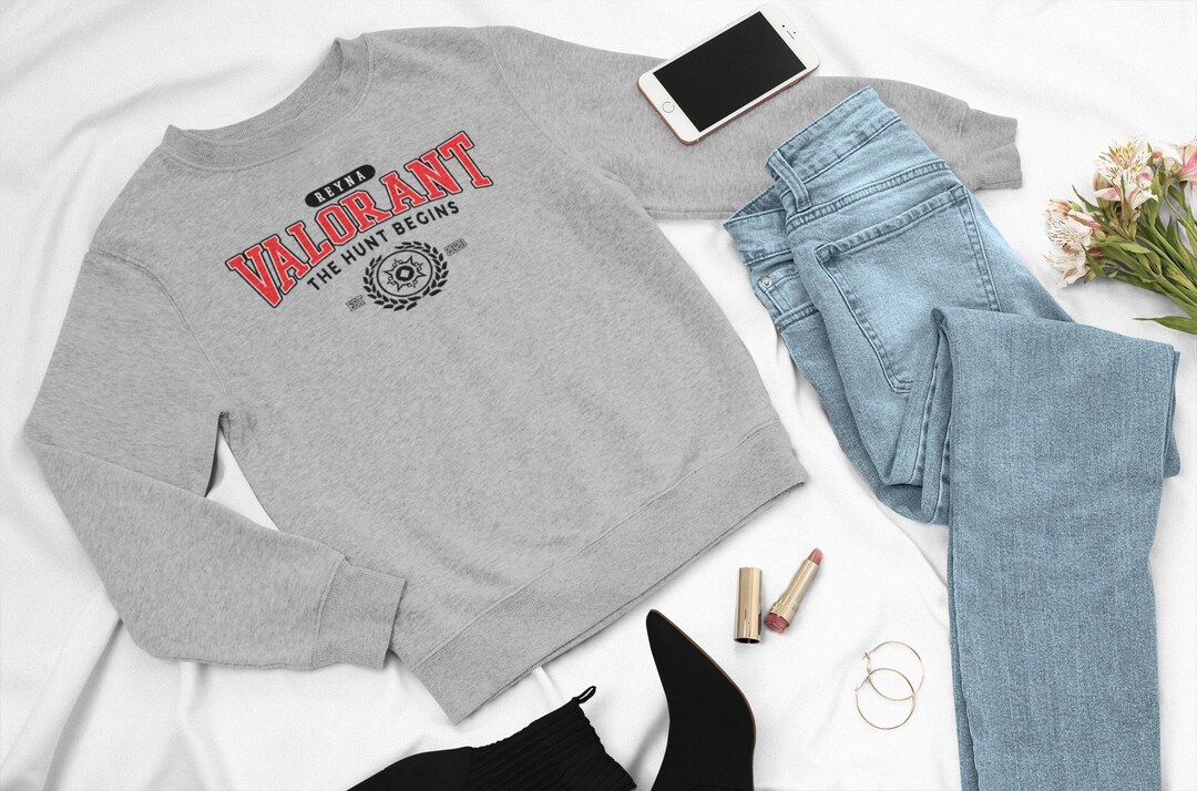College Style Reyna Valorant Sweatshirt - Perfect Gaming Gift
