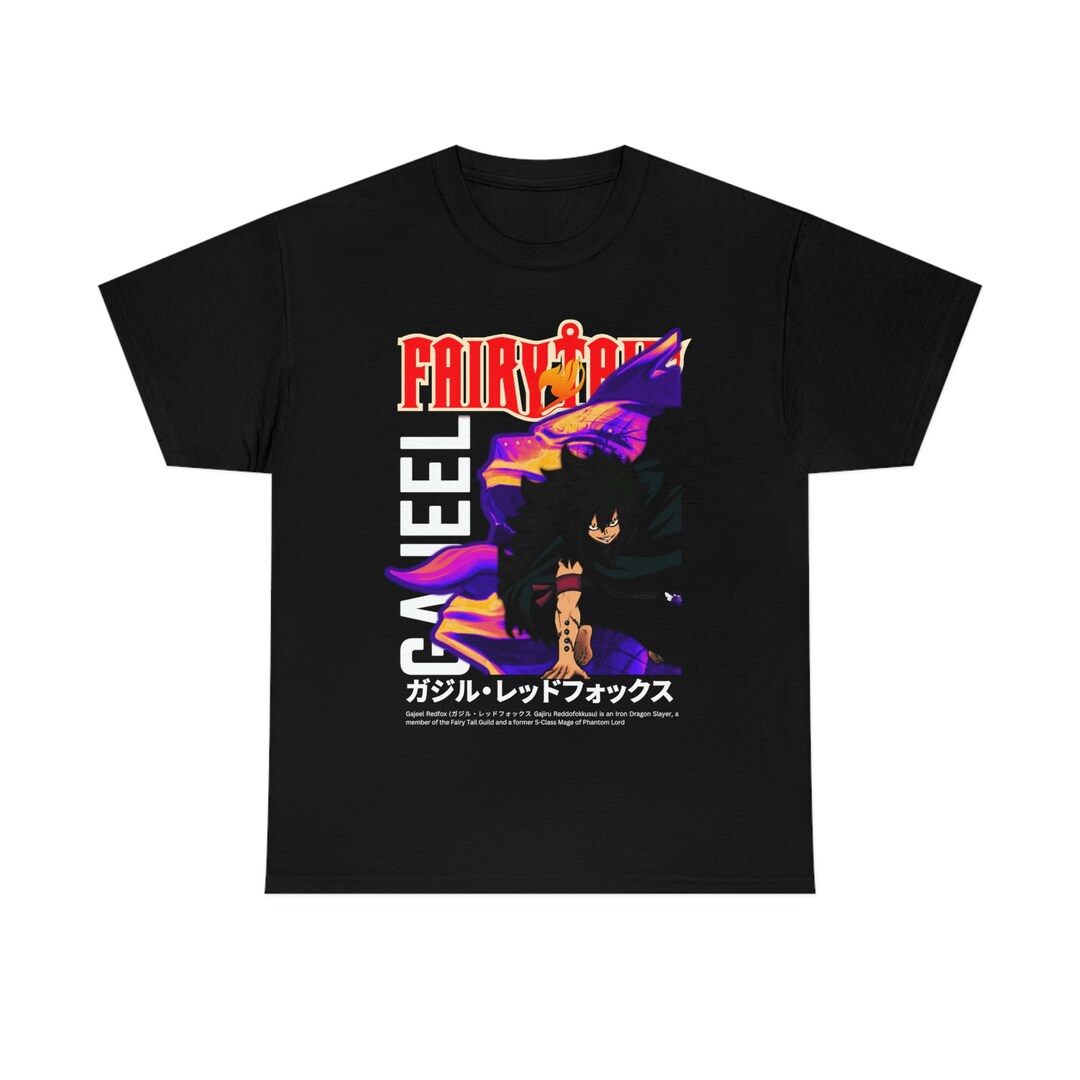 Cool Anime-Inspired Fairy Tail Gajeel Tee for Him