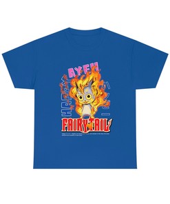 Cool Anime-Inspired Fairy Tail Happy Tee for Him
