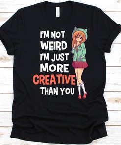 Creative Anime Lover Shirt, Cute Design for Cosplayers, Manga Fan Favorite with Mangaka Quote, Japanese Cartoon T-Shirt