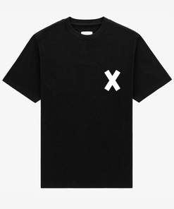 Cross Logo Anime Shirt - Red and Black Anime Tee for Otaku Fans