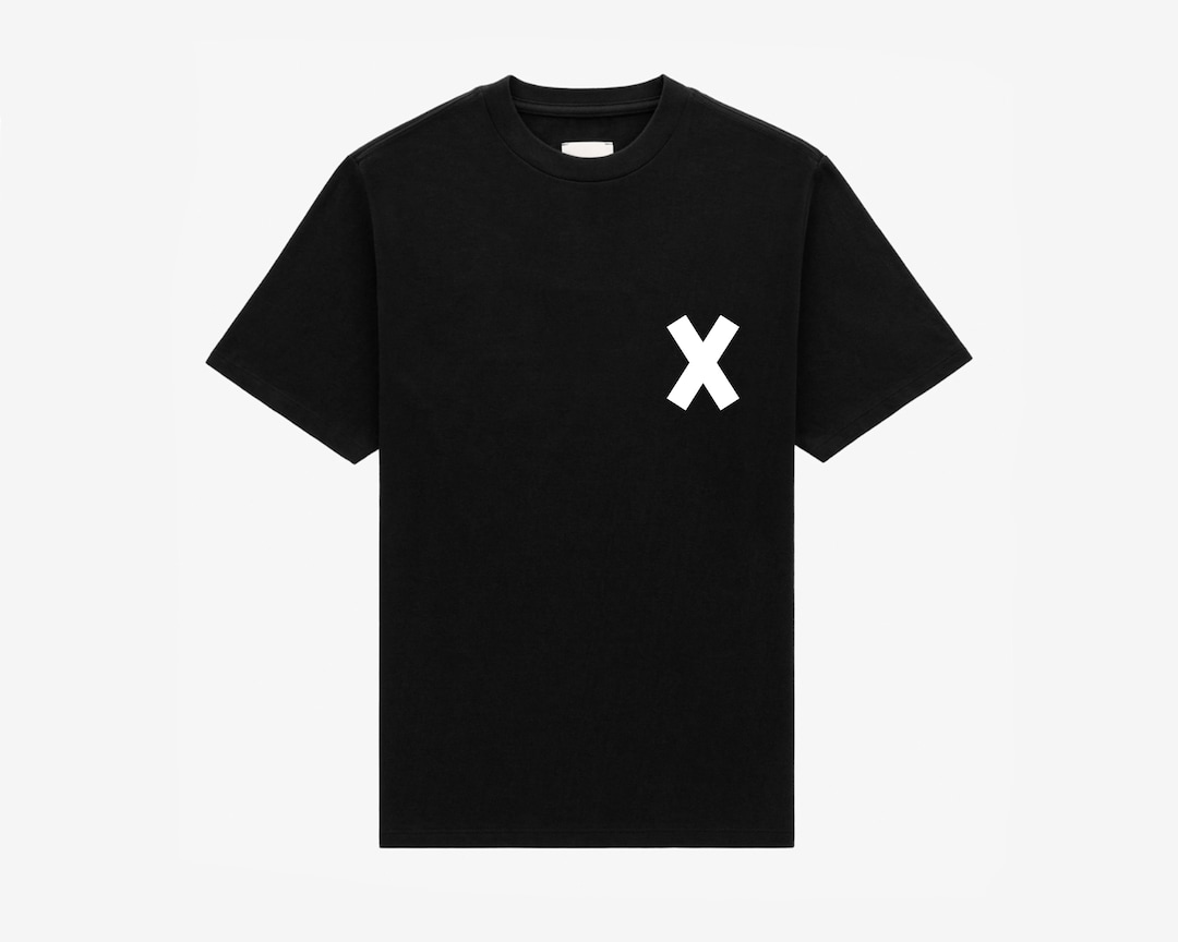 Cross Logo Anime Shirt - Red and Black Anime Tee for Otaku Fans