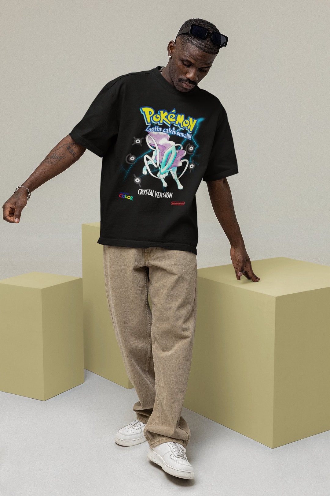Crystal Legendary Dogs Japanese Anime Retro Graphic Tee - Gift Idea for Fans