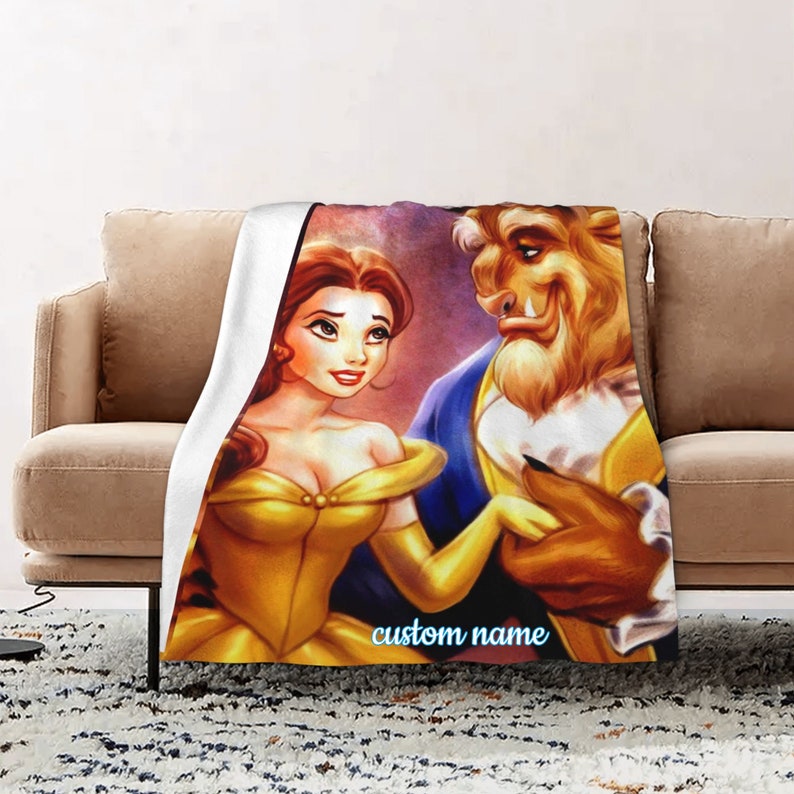 Custom Beauty and the Beast Quilt Blanket - Great Gifts for Family and Home Decor - Image 2