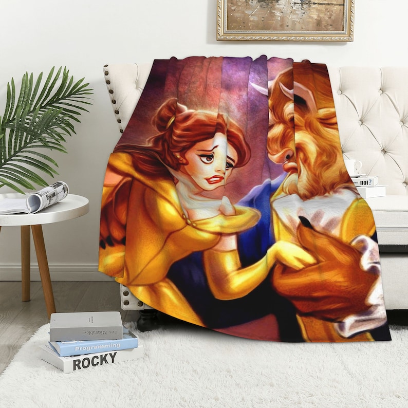 Custom Beauty and the Beast Quilt Blanket - Great Gifts for Family and Home Decor - Image 3