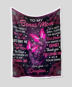 Custom Bonus Mom Quilt Blanket Bedding Set - Perfect for Bedroom Decor