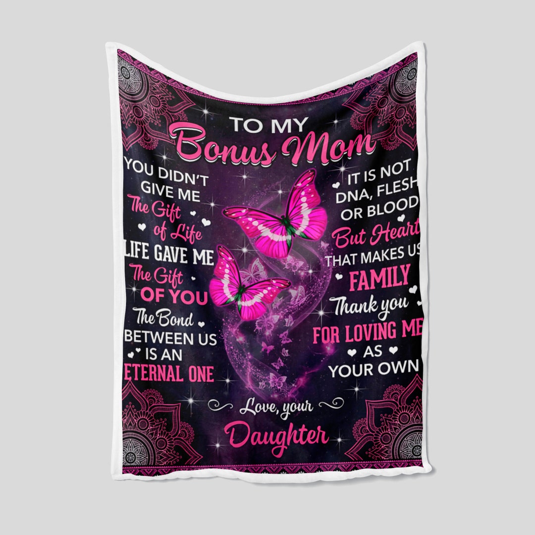 Custom Bonus Mom Quilt Blanket Bedding Set - Perfect for Bedroom Decor
