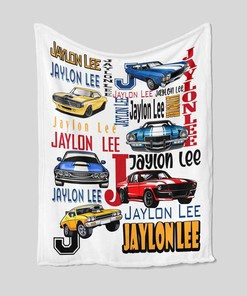 Custom Car Racing Baby Blanket Quilt - Great Gifts for Family