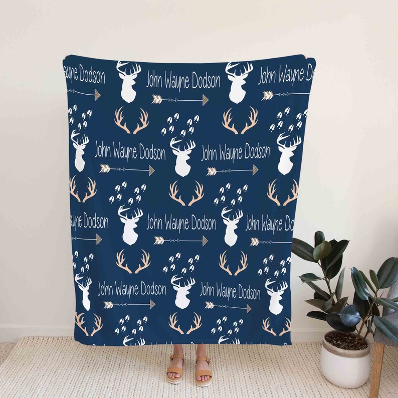 Custom Deer Antler Arrow Baby Quilt Bedding Set - Home Decoration - Image 2