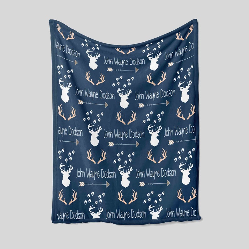 Custom Deer Antler Arrow Baby Quilt Bedding Set - Home Decoration - Image 3