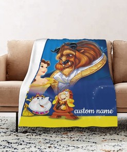Custom Disney Bella Quilt Bedding Set Blanket for Bedroom Decor - Perfect Gifts for Family